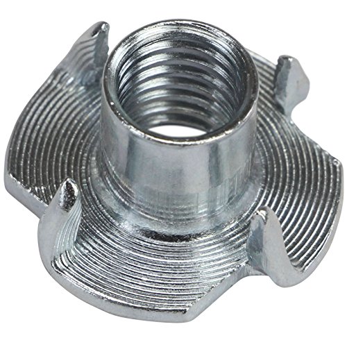 BB Sport Tuercas con 4 dientes acero galvanizado M10 x 13 x 25 mm, Cantidad:100 piezas BB Sport Tuercas con 4 dientes acero galvanizado M10 x 13 x 25 mm, Cantidad:100 piezas