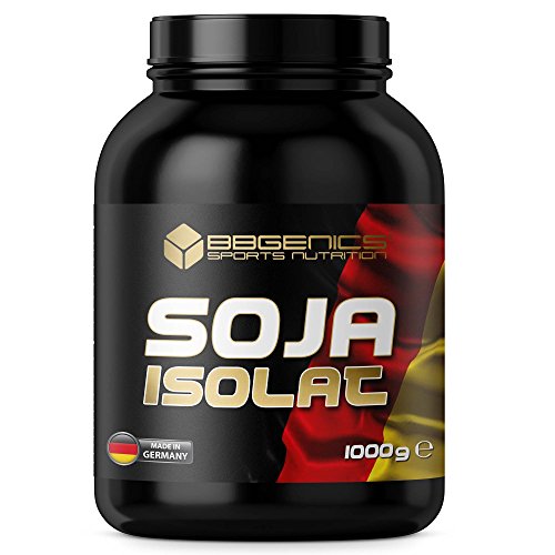 BBGENICS Deutschland - Soja Isolat, proteína en polvo, 1000g fresa