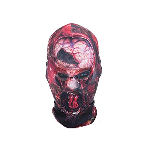 BBGSFDC Máscara de tela para fiesta de Halloween para disfraz de zombi