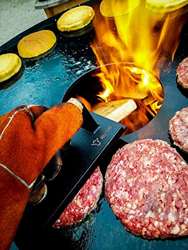 BBQ-TORO Prensa para Carne I Rectangular I Hierro fundido I 1 PIEZA I 21 x 11 cm I 1 Kg I Mango de Madera I Parrilla I Barbacoa BBQ-TORO Prensa para Carne I Rectangular I Hierro fundido I 1 PIEZA I 21 x 11 cm I 1 Kg I Mango de Madera I Parrilla I Barbacoa