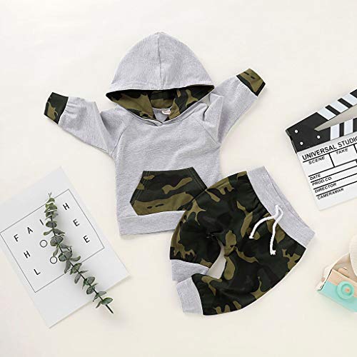 BBSMLIN Ropa Bebe Recien Nacido Niño Invierno Otoño 0 a 24 Meses 2PC/Set Camuflaje Tops de Manga Larga Sudadera con Capucha + Pantalón BBSMLIN Ropa Bebe Recien Nacido Niño Invierno Otoño 0 a 24 Meses 2PC/Set Camuflaje Tops de Manga Larga Sudadera con Capucha + Pantalón