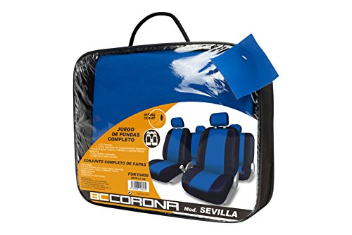 BC Corona FUK10409 Sevilla Juego de Fundas, Color Azul