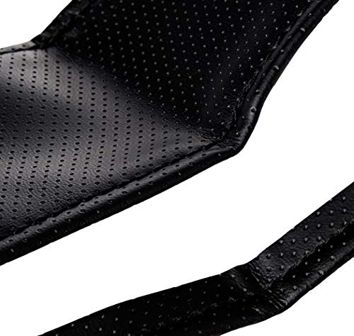 BC Corona INT30181 Funda de Volante Negra Cosida para Coche Color Acabado simil Piel Universal BC Corona INT30181 Funda de Volante Negra Cosida para Coche Color Acabado simil Piel Universal