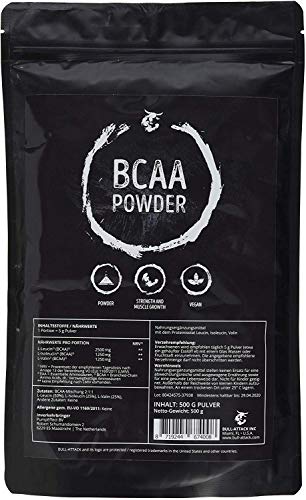BCAA 500g polvo | 100% puro, sin aditivos | L-Leucina + L-Isoleucina + L-Valina | Proporción de 2:1:1 | Aminoácidos esenciales | Antikatabol + Anabol | Construcción, protección y regeneración muscular BCAA 500g polvo | 100% puro, sin aditivos | L-Leucina + L-Isoleucina + L-Valina | Proporción de 2:1:1 | Aminoácidos esenciales | Antikatabol + Anabol | Construcción, protección y regeneración muscular