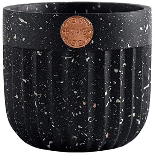 Bcaer Estilo nórdico recto con bandeja maceta maceta maceta Moderna minimalista cerámica cerámica de cerámica textura de mármol maceta interior sembradora de cerámica planta de cerámica con agujero de Bcaer Estilo nórdico recto con bandeja maceta maceta maceta Moderna minimalista cerámica cerámica de cerámica textura de mármol maceta interior sembradora de cerámica planta de cerámica con agujero de
