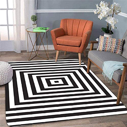 Bcaer Peluda Manta mullida de Pelo Corto para la Sala de Estar, Dormitorio, del Sitio de niños o Sala Runner, Moderno Manta Suave con el Modelo geométrico en Nordic Style-120X160CM,150X200CM