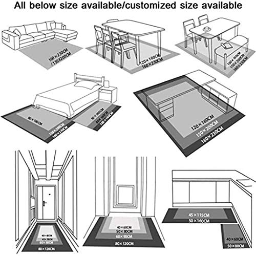 Bcaer Peluda Manta mullida de Pelo Corto para la Sala de Estar, Dormitorio, del Sitio de niños o Sala Runner, Moderno Manta Suave con el Modelo geométrico en Nordic Style-120X160CM,150X200CM