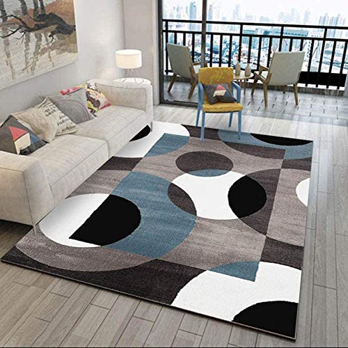 Bcaer Peluda Manta mullida de Pelo Corto para la Sala de Estar, Dormitorio, del Sitio de niños o Sala Runner, Moderno Manta Suave con el Modelo geométrico en Nordic Style-120X160CM,150X200CM