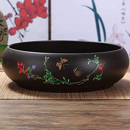 Bcaer Potes acristalados de cerámica suculenta poco profundos con agujero de drenaje, FFICE GREEN DILL PURPLE SAND OVAL OVAL OVAL MINIATURA BONSAI BONSAI A prueba de agua Garden Simple Arte Antiguo E Bcaer Potes acristalados de cerámica suculenta poco profundos con agujero de drenaje, FFICE GREEN DILL PURPLE SAND OVAL OVAL OVAL MINIATURA BONSAI BONSAI A prueba de agua Garden Simple Arte Antiguo E