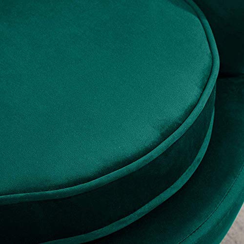 Bcaer Taburete pequeño Taburete de Terciopelo, Redondo otomana Taburete tapizado Taburete con Patas de Metal para el Dormitorio Que Viven Corredor habitación,Green Bcaer Taburete pequeño Taburete de Terciopelo, Redondo otomana Taburete tapizado Taburete con Patas de Metal para el Dormitorio Que Viven Corredor habitación,Green