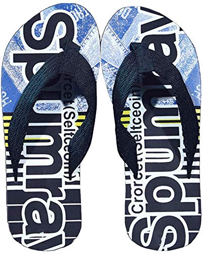 Bcaer Todo-fósforo Primavera y el Verano Nueva Playa Corea del Estilo de Moda Moda Ropa Exterior Antideslizante Flip Flop Zapatillas de los Hombres los Hombres de Moda,Black-40