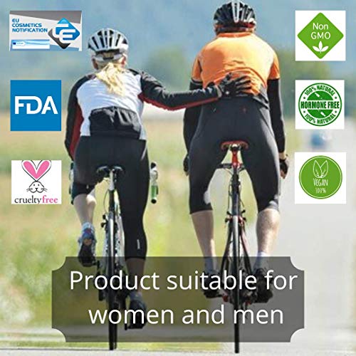 BCNHEMP Crema Badana Ciclismo 250ml - Antifriccion Antirozaduras Apta para Contacto con Zona íntima genital Femenina componentes Naturales con Aceite de cáñamo Chamois Cream cremas sin vaselina