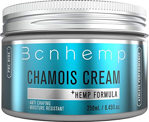 BCNHEMP Crema Badana Ciclismo 250ml - Antifriccion Antirozaduras Apta para Contacto con Zona íntima genital Femenina componentes Naturales con Aceite de cáñamo Chamois Cream cremas sin vaselina