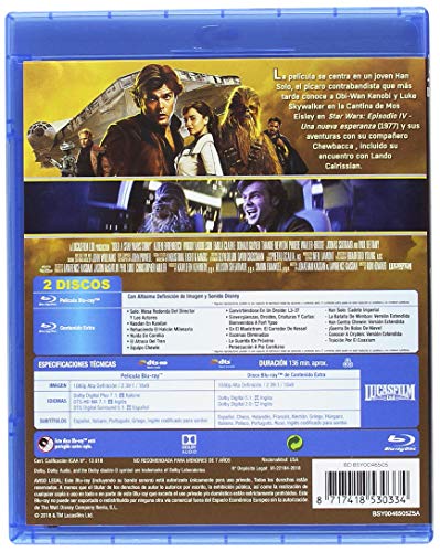 BD Han Solo Una Historia de Star Wars [Blu-ray]
