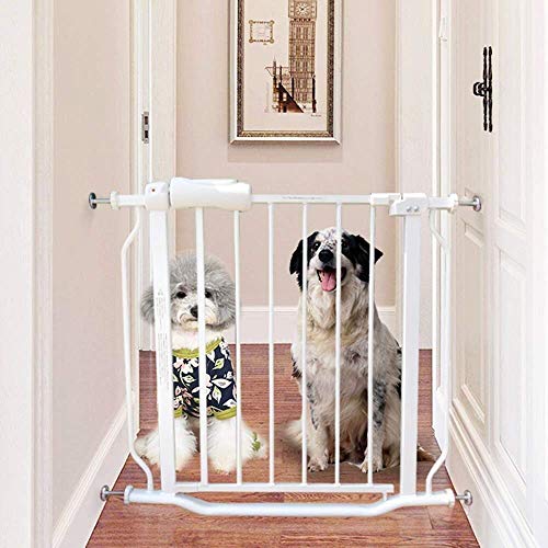 BDD Riel de Cama Barra de Puerta para Mascotas Interior Protección Infantil Puerta de Aislamiento Escaleras Puerta de Aislamiento de Seguridad,Los 80-91,9Cm,Los 80-91,9Cm