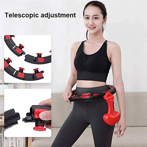 Bdesign Ponderados por la Aptitud del aro de Hula, Inteligente Conteo de Hula Hoop, Auto-Spinning con aro Desmontable de Medida Adaptable, no se caerá del aro de Hula (Size : 12 Knots) Bdesign Ponderados por la Aptitud del aro de Hula, Inteligente Conteo de Hula Hoop, Auto-Spinning con aro Desmontable de Medida Adaptable, no se caerá del aro de Hula (Size : 12 Knots)