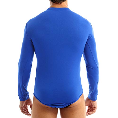 BDSGHAKE Hombres Adultos Lencería Cuello Redondo Mangas largas Camiseta con Entrepierna prensada Top Body Romper Pijamas Ropa Interior Gimnasio Deportes Black L BDSGHAKE Hombres Adultos Lencería Cuello Redondo Mangas largas Camiseta con Entrepierna prensada Top Body Romper Pijamas Ropa Interior Gimnasio Deportes Black L