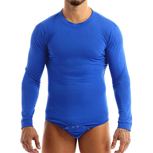 BDSGHAKE Hombres Adultos Lencería Cuello Redondo Mangas largas Camiseta con Entrepierna prensada Top Body Romper Pijamas Ropa Interior Gimnasio Deportes Black L BDSGHAKE Hombres Adultos Lencería Cuello Redondo Mangas largas Camiseta con Entrepierna prensada Top Body Romper Pijamas Ropa Interior Gimnasio Deportes Black L