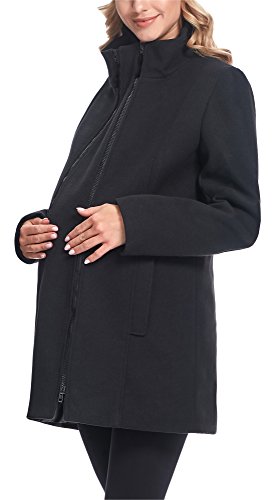 Be Mammy Abrigo Chaqueta Premamá Embarazo Ropa Invierno BE20-174 (Negro, EU 38=ES 38) Be Mammy Abrigo Chaqueta Premamá Embarazo Ropa Invierno BE20-174 (Negro, EU 38=ES 38)