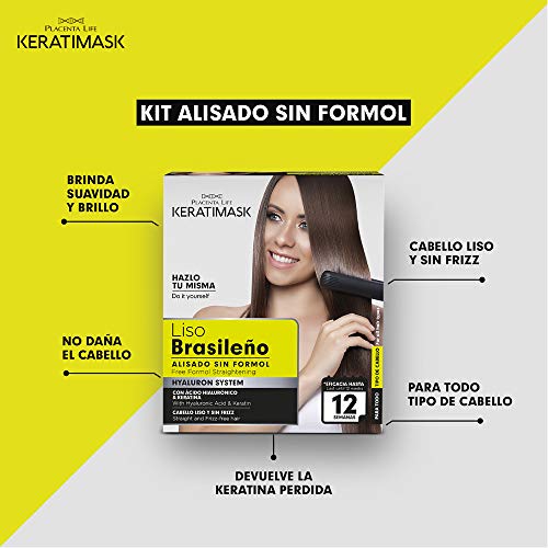 Be Natural - Kit Alisado Brasileño Keratimask - resultado profesional de larga duración