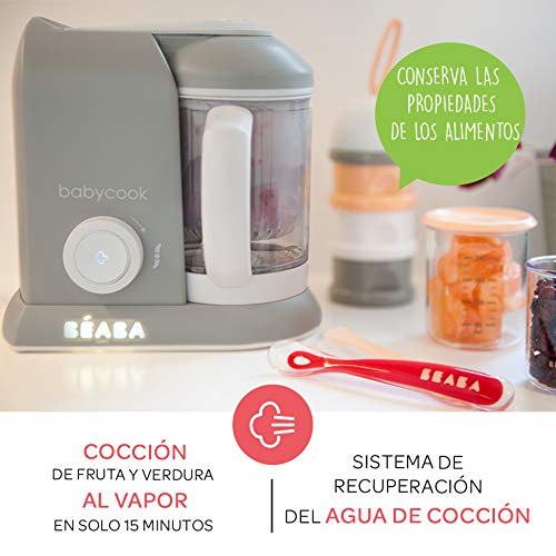 Béaba Babycook Solo Robot de cocina infantil 4 en 1 Tritura, cocina y cuece al vapor Cocción rápida Comida casera y deliciosa para bebés y niños Comida variada para tu bebé Gris Béaba Babycook Solo Robot de cocina infantil 4 en 1 Tritura, cocina y cuece al vapor Cocción rápida Comida casera y deliciosa para bebés y niños Comida variada para tu bebé Gris