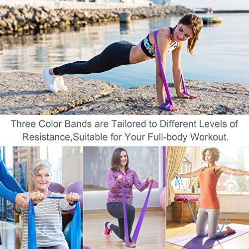Bearbro Bandas Elasticas Fitness, Piezas Bandas de Resistencia con 3 Niveles, Cintas Elasticas Fitness para Yoga, Pilates, Crossfit, Estiramientos, Muscular, Piernas, Brazos, Fuerza Bearbro Bandas Elasticas Fitness, Piezas Bandas de Resistencia con 3 Niveles, Cintas Elasticas Fitness para Yoga, Pilates, Crossfit, Estiramientos, Muscular, Piernas, Brazos, Fuerza