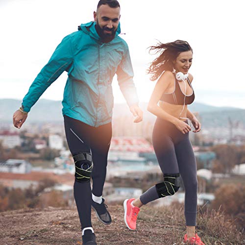 Bearbro Rodillera de Neopreno, Rodillera Menisco Ligamento Deportiva Ajustable Protector para Deportes, Correr, Levantamiento de Pesas, Entrenamiento Mujeres y Hombres Bearbro Rodillera de Neopreno, Rodillera Menisco Ligamento Deportiva Ajustable Protector para Deportes, Correr, Levantamiento de Pesas, Entrenamiento Mujeres y Hombres