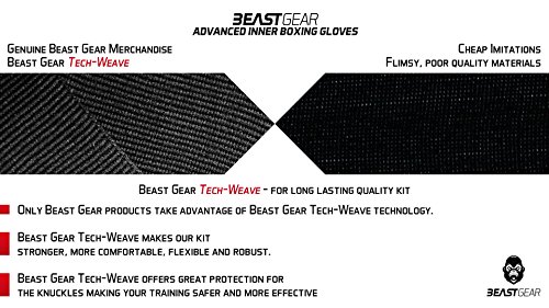 Beast Gear Guantes Boxeo Gel – Manoplas Boxeo Deportes de Combate, MMA, Muay Thai, Artes Marciales - X-Large