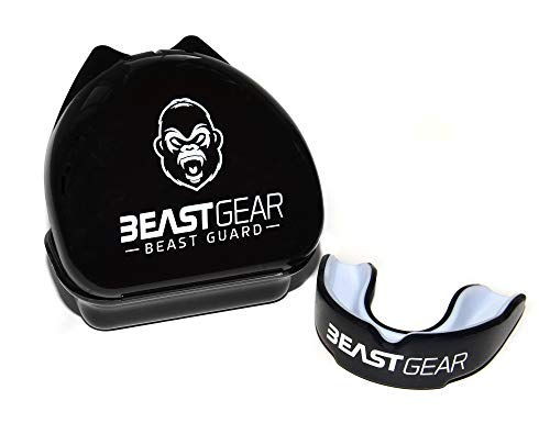 Beast Gear - Protector Bucal Boxeo/Protector de Encía 'Beast Guard' - para Boxeo, MMA, Rugby, Muay Thai, Hockey, Judo, Karate, Artes Marciales y Todos los Deportes de Contacto Beast Gear - Protector Bucal Boxeo/Protector de Encía 'Beast Guard' - para Boxeo, MMA, Rugby, Muay Thai, Hockey, Judo, Karate, Artes Marciales y Todos los Deportes de Contacto