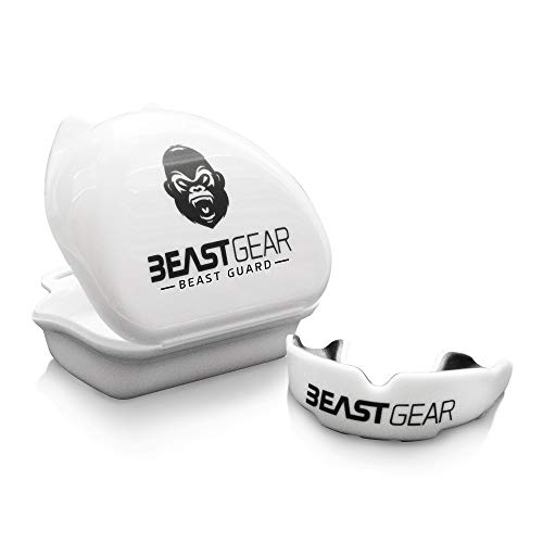 Beast Gear - Protector Bucal Boxeo/Protector de Encía 'Beast Guard' - para Boxeo, MMA, Rugby, Muay Thai, Hockey, Judo, Karate, Artes Marciales y Todos los Deportes de Contacto