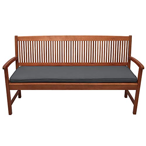 Beautissu Cojines para Bancos de jardín Loft BK colchoneta Asiento Bancos - Gris Grafito - 120x48x5cm - Acolchados Elegantes Beautissu Cojines para Bancos de jardín Loft BK colchoneta Asiento Bancos - Gris Grafito - 120x48x5cm - Acolchados Elegantes