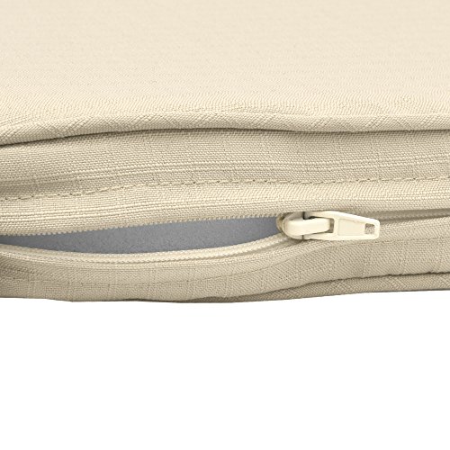 Beautissu Colchonetas para Bancos Base BK Cojines para Bancos con Costura de Rombos - comodísmo y desenfundable - 150x48x5cm Natural Beautissu Colchonetas para Bancos Base BK Cojines para Bancos con Costura de Rombos - comodísmo y desenfundable - 150x48x5cm Natural