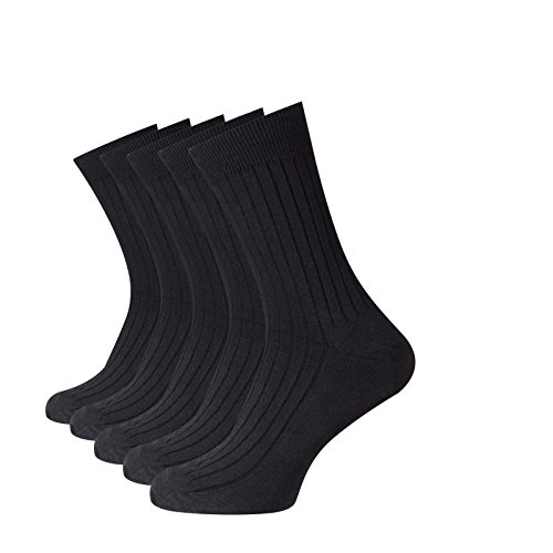 Beauty7 Kits 5 Pares Calcetines de Algodón Medios Largos Deportivos Transpirables Invierno Reforzados en Talón y Puntera para Hombre Talla EU 40-44, Negro Beauty7 Kits 5 Pares Calcetines de Algodón Medios Largos Deportivos Transpirables Invierno Reforzados en Talón y Puntera para Hombre Talla EU 40-44, Negro