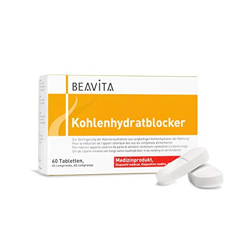 BEAVITA Carb Blocker – Potente bloqueador de carbohidratos – 60 pastillas – Suplemento para reducir el consumo de calorías – Efecto natural para perder peso y adelgazar – Cápsulas dietéticas