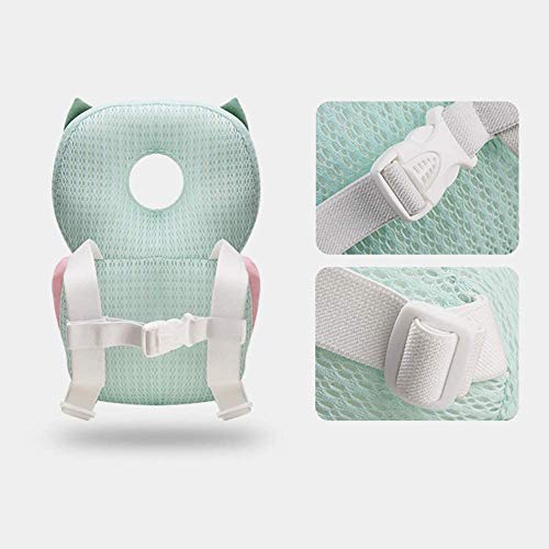 Bebamour Protección para la cabeza del bebé Suave y transpirable Soporte para la cabeza del bebé Almohada para bebés Reposacabezas anti-caídas (Green Turtle) Bebamour Protección para la cabeza del bebé Suave y transpirable Soporte para la cabeza del bebé Almohada para bebés Reposacabezas anti-caídas (Green Turtle)