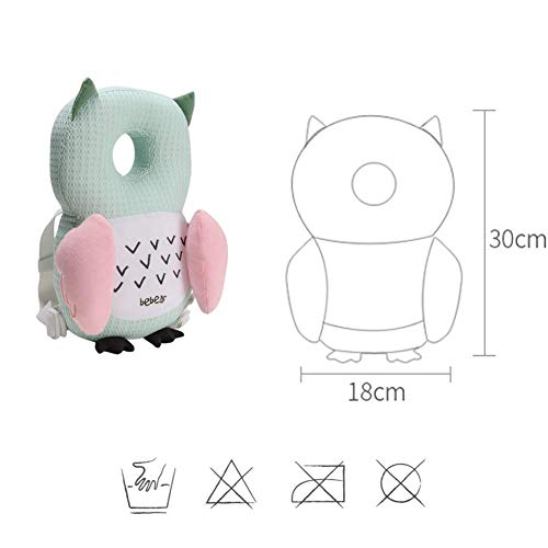 Bebamour Protección para la cabeza del bebé Suave y transpirable Soporte para la cabeza del bebé Almohada para bebés Reposacabezas anti-caídas (Green Turtle) Bebamour Protección para la cabeza del bebé Suave y transpirable Soporte para la cabeza del bebé Almohada para bebés Reposacabezas anti-caídas (Green Turtle)