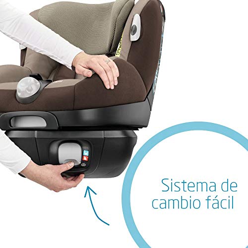 Bébé Confort Opal Silla de coche bebé, a contramarcha o sentido de la marcha, ajustable y reclinable, instalación con cinturón de seguridad, 0 meses - 4 años, 0-18kg, marrón (Earth Brown)