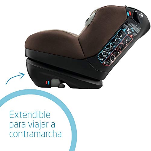 Bébé Confort Opal Silla de coche bebé, a contramarcha o sentido de la marcha, ajustable y reclinable, instalación con cinturón de seguridad, 0 meses - 4 años, 0-18kg, marrón (Earth Brown)