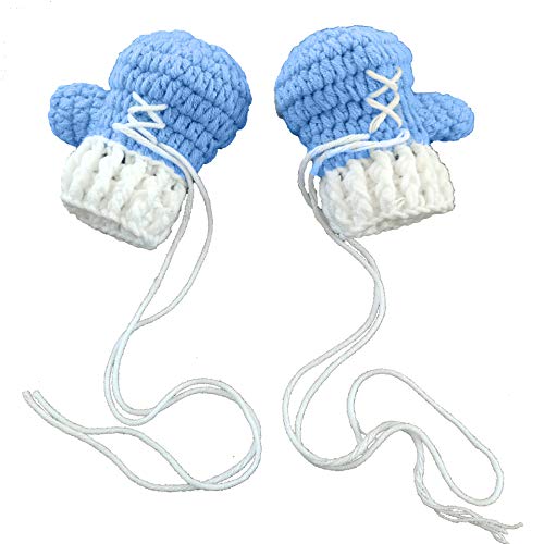 Bebé conjunto de guantes de boxeo de ganchillo hecho a mano de punto recién nacido Fotografía Prop Pantalones Trajes (Color : Sky-blue, Size : 0-3M)