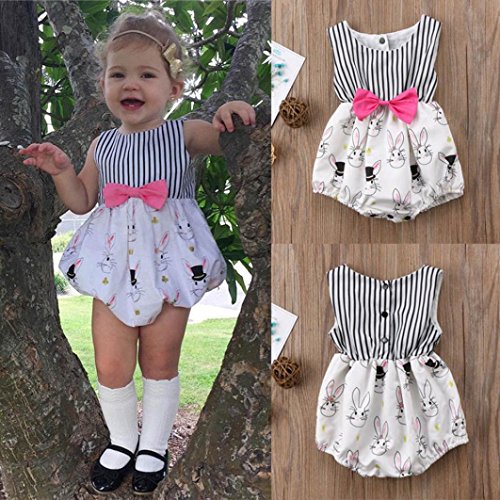 Bebe Monos Fossen Ropa Bebe NiƱa Verano Peleles De Conejo Imprimir (0-3 Meses, Blanco) Bebe Monos Fossen Ropa Bebe NiƱa Verano Peleles De Conejo Imprimir (0-3 Meses, Blanco)