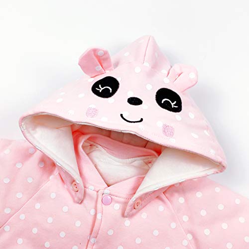 Bebé Niñas Traje de Nieve Set Peleles con Capucha Footies Conjunto de Ropa Invierno Muchachos Caricatura Mameluco, Panda 0-3 Meses Bebé Niñas Traje de Nieve Set Peleles con Capucha Footies Conjunto de Ropa Invierno Muchachos Caricatura Mameluco, Panda 0-3 Meses