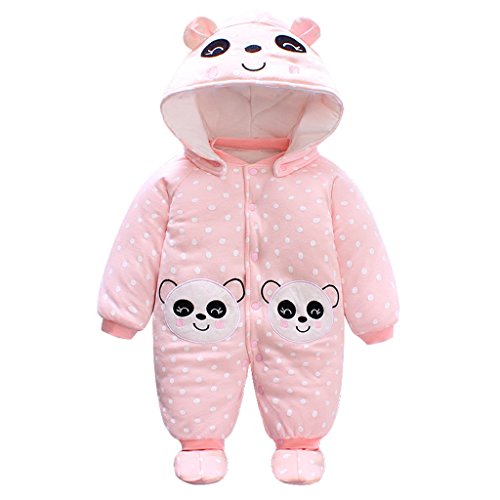 Bebé Niñas Traje de Nieve Set Peleles con Capucha Footies Conjunto de Ropa Invierno Muchachos Caricatura Mameluco, Panda 3-6 Meses Bebé Niñas Traje de Nieve Set Peleles con Capucha Footies Conjunto de Ropa Invierno Muchachos Caricatura Mameluco, Panda 3-6 Meses