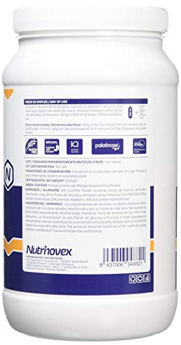 Bebida isotónica y energética Nutrinovex 360º Longovit con BCAA's, Glutamina y Magnesio (Mango maracuyá, 1000 g) Bebida isotónica y energética Nutrinovex 360º Longovit con BCAA's, Glutamina y Magnesio (Mango maracuyá, 1000 g)
