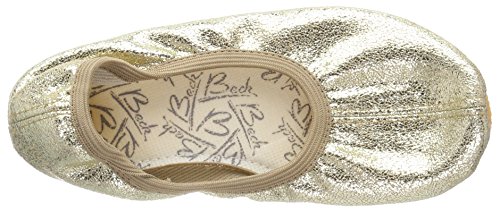 Beck Basic, Zapatillas de Gimnasia para Niñas, Dorado (Gold 14), 33 EU