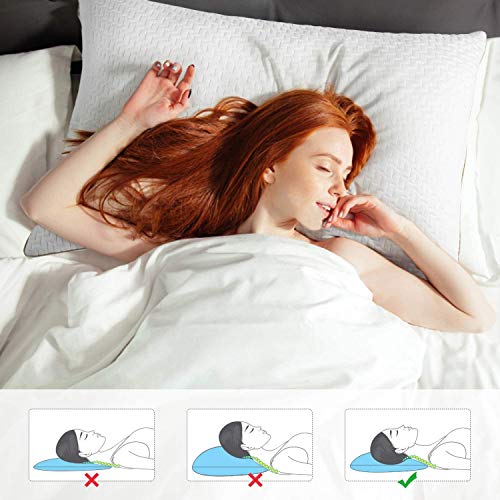 BedStory Almohada 50x75 Bambú Almohada Antiácaros 2 Pack con Funda de Lavable Almohada fibra con 80% de 3D Fibra + 20% de 7D Fibra de poliéster Relleno de Almohadas de Calidad Hotelera 【Nueva Versión】