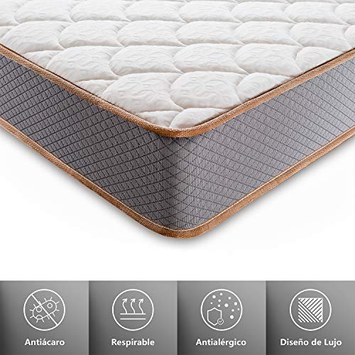BedStory Colchon Viscoelastico Bambú 90x190CM Colchones para Cama Hotel Viscoelastica Firmeza Media Anti-ácaros e Hipoalergénicos BedStory Colchon Viscoelastico Bambú 90x190CM Colchones para Cama Hotel Viscoelastica Firmeza Media Anti-ácaros e Hipoalergénicos