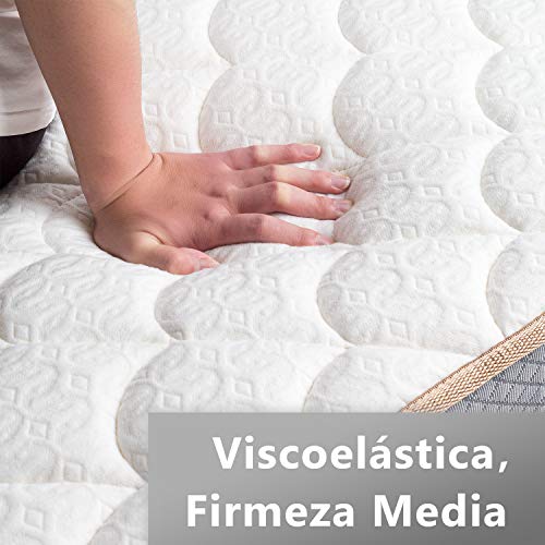BedStory Colchon Viscoelastico Bambú 90x190CM Colchones para Cama Hotel Viscoelastica Firmeza Media Anti-ácaros e Hipoalergénicos BedStory Colchon Viscoelastico Bambú 90x190CM Colchones para Cama Hotel Viscoelastica Firmeza Media Anti-ácaros e Hipoalergénicos