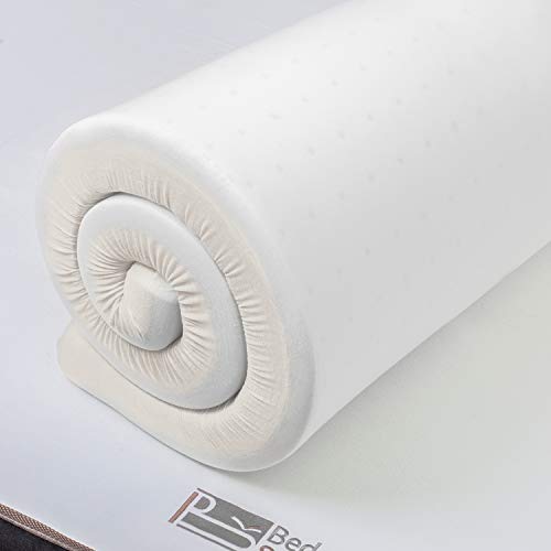 BedStory Topper Viscoelastico 150x190x6cm Topper Colchón Antiácaros y Transpirable Sobrecolchón Viscoelastico con Cubierta Desmontable y Lavable