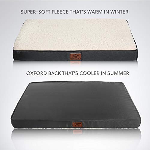 Bedsure Cama Perro Ortopédica Grande - Colchón Perro Lavable Verano L, Desenfundable con Espuma De Caja De Huevos, 91x68x7.6 cm Bedsure Cama Perro Ortopédica Grande - Colchón Perro Lavable Verano L, Desenfundable con Espuma De Caja De Huevos, 91x68x7.6 cm