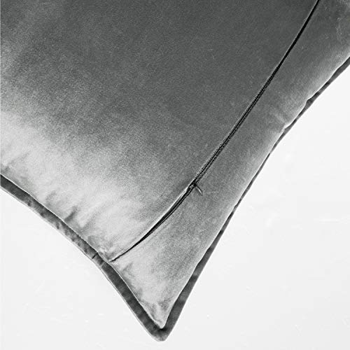 Bedsure Funda Cojin 45 x 45 Gris - Juego de 2 Fundas Cojines Decorativas de Terciopelo, Muy Suave, Funda de Almohada Cuadrada para Sofá, Dormitorio y Sala de Estar, con Cremallera Bedsure Funda Cojin 45 x 45 Gris - Juego de 2 Fundas Cojines Decorativas de Terciopelo, Muy Suave, Funda de Almohada Cuadrada para Sofá, Dormitorio y Sala de Estar, con Cremallera